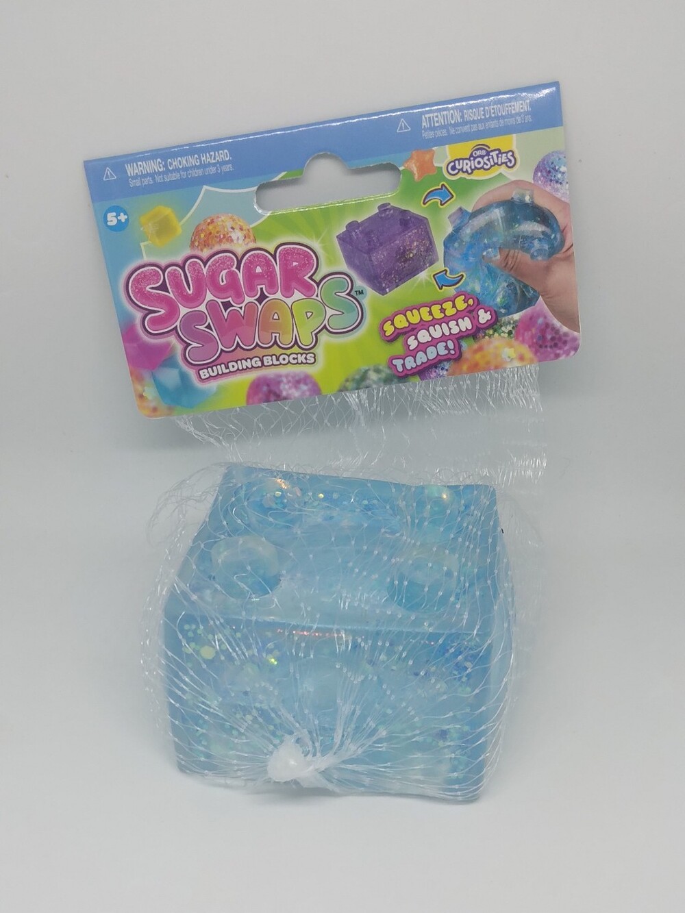Sugar Swaps Blue Squeeze Building Block Toy
